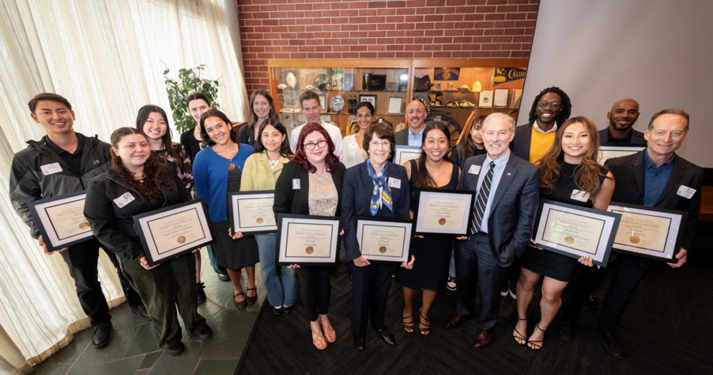 Group picture of the recipients of the 2025 Chancellor's Awards for Public Service.